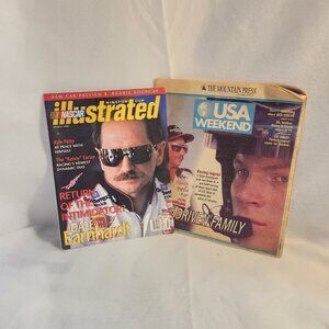 Earnhardt Dale And Jr Sports Illustrated And Local Paper  Magazine Collector